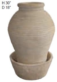 Beckett Pond | Ribbed Pot Belly Vase