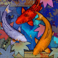 Image Blue Water Koi