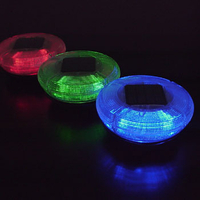 Image Solaris Solar Powered Color Changing LED Floating Light Disk