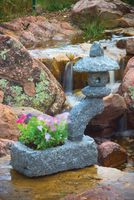 Image Stone Japanese Lantern With Planter by Aquascape