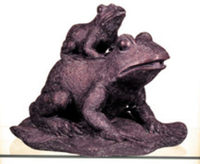 Image Twin Frogs, Bronze Color