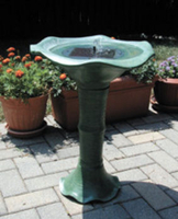 Image Japanese Tea Gardens Solar Birdbath by Smart Solar