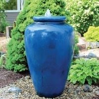Image Tranquil Decor Fountain - Large Smooth Vase - Blue