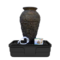 Image Medium Stacked Slate Urn Fountain Kit