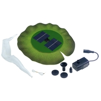 Image Solar Powered Floating Lily Fountain
