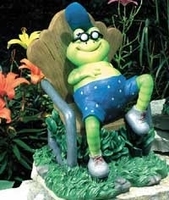 Image Frog In Chair Statuary