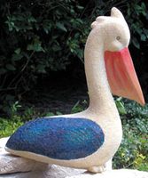 Image Sitting Pelican Statuary